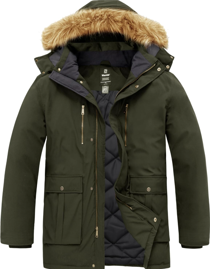 Veste d’hiver matelassée et chaude