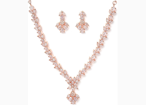 Parure boucles d’oreilles + collier fantaisie